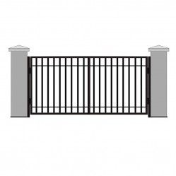 Ворота распашные решетчатые 4750х2250 мм  